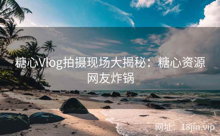 糖心Vlog拍摄现场大揭秘：糖心资源网友炸锅