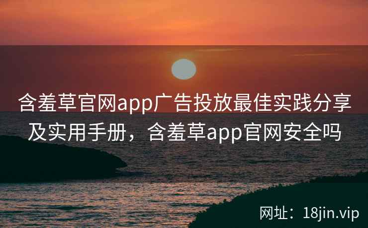 含羞草官网app广告投放最佳实践分享及实用手册，含羞草app官网安全吗